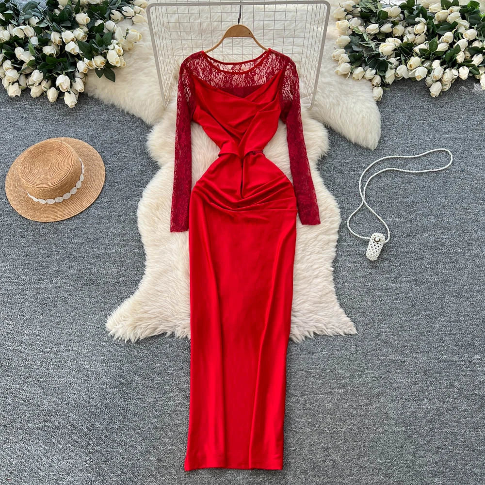 mesh dress Mattea Slinky And Mesh Mini Dress With Scarf main image 0