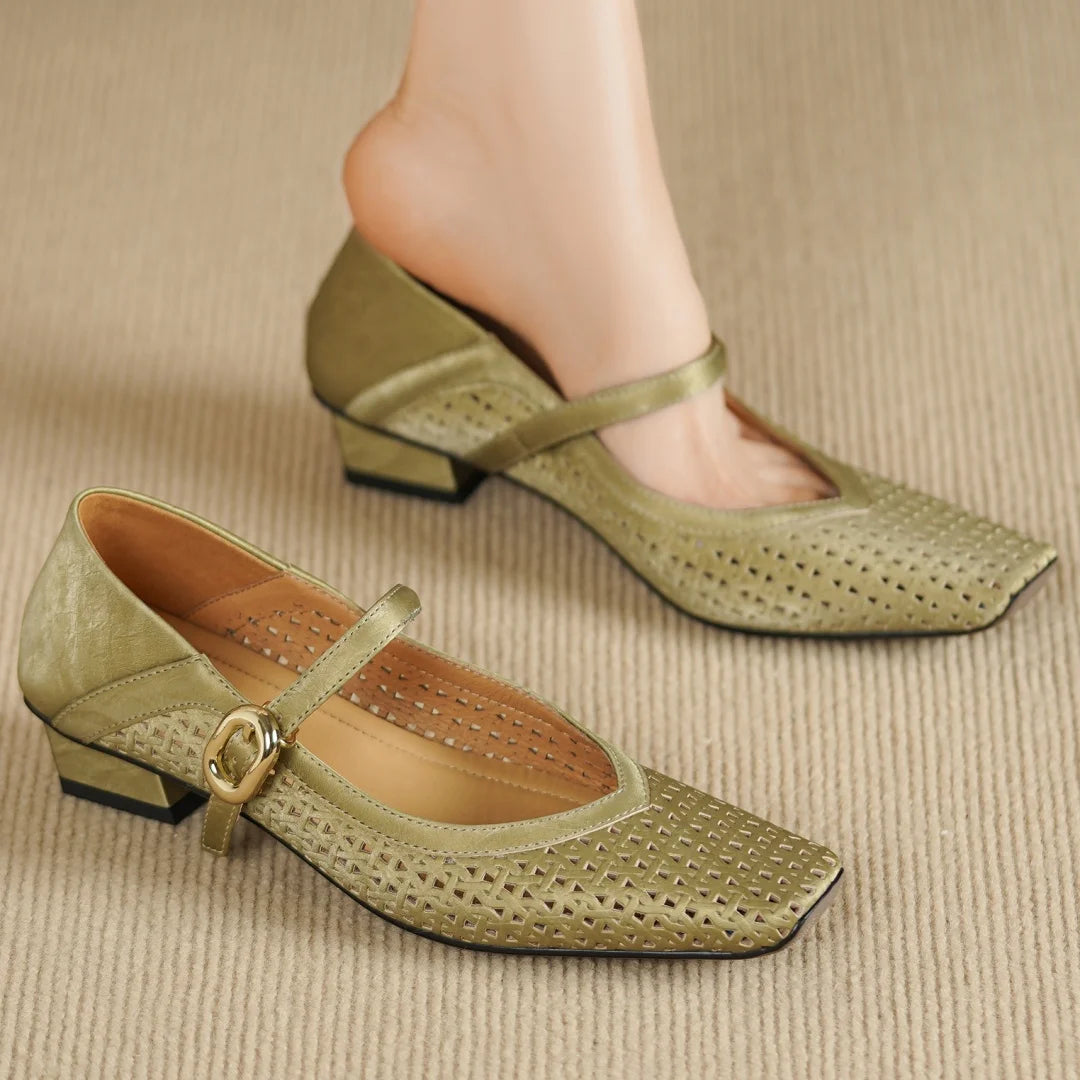 olive green women's dress shoes Tao Tao Women's Ballet Flat Shoes Dress Shoes Knit Round Toe Slip On  Ballerina Walking Flats Shoes for Woman Low Wedge Casual Olive Green 43